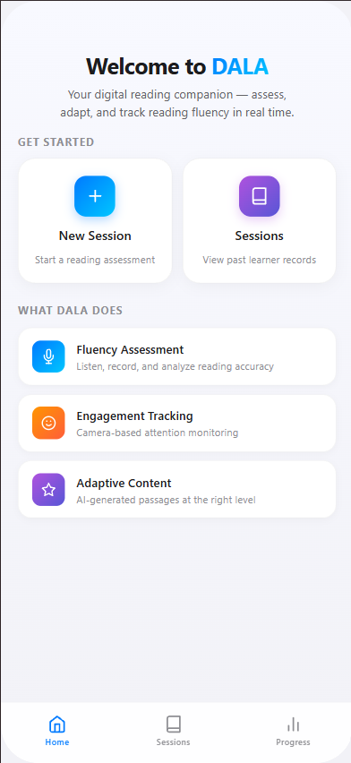 DALA — Digital Academic Learning Aid — Assess, adapt, and accelerate reading growth.